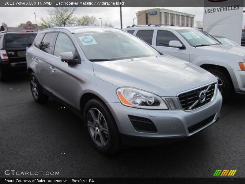 Electric Silver Metallic / Anthracite Black 2011 Volvo XC60 T6 AWD