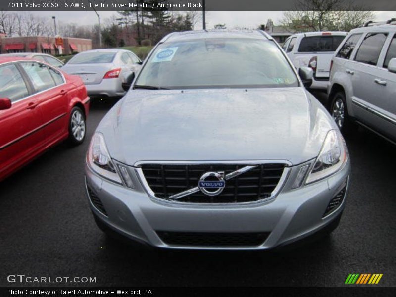 Electric Silver Metallic / Anthracite Black 2011 Volvo XC60 T6 AWD