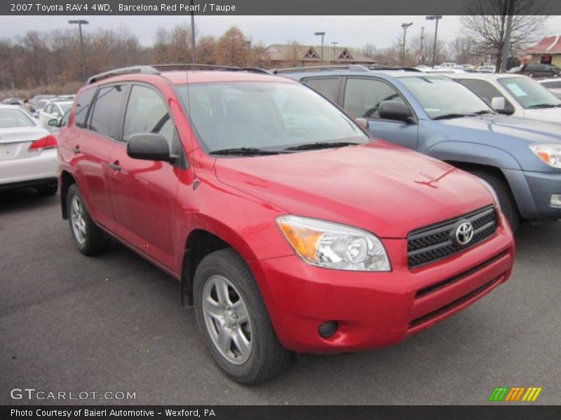 Barcelona Red Pearl / Taupe 2007 Toyota RAV4 4WD