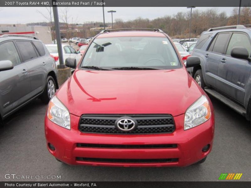 Barcelona Red Pearl / Taupe 2007 Toyota RAV4 4WD
