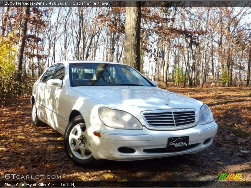 Glacier White / Java 2000 Mercedes-Benz S 430 Sedan