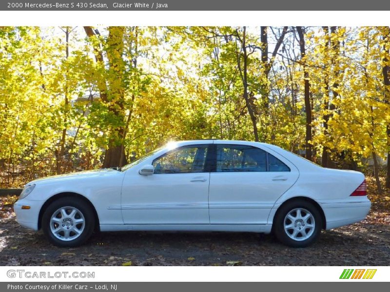 Glacier White / Java 2000 Mercedes-Benz S 430 Sedan