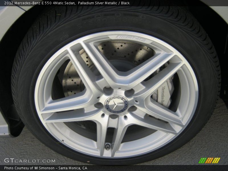 Palladium Silver Metallic / Black 2012 Mercedes-Benz E 550 4Matic Sedan