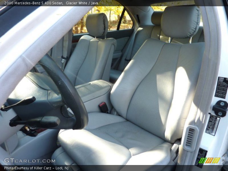 Glacier White / Java 2000 Mercedes-Benz S 430 Sedan