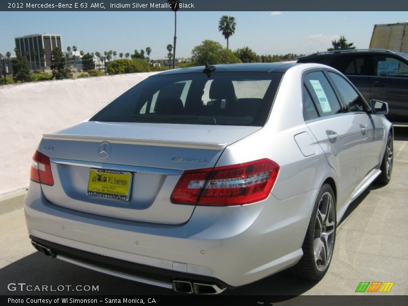 Iridium Silver Metallic / Black 2012 Mercedes-Benz E 63 AMG