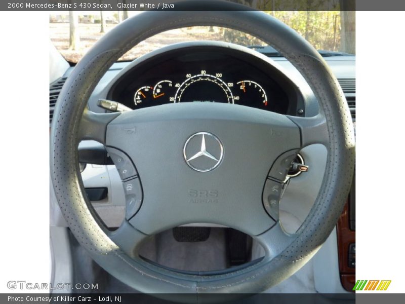 Glacier White / Java 2000 Mercedes-Benz S 430 Sedan