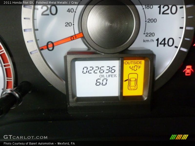 Polished Metal Metallic / Gray 2011 Honda Pilot EX