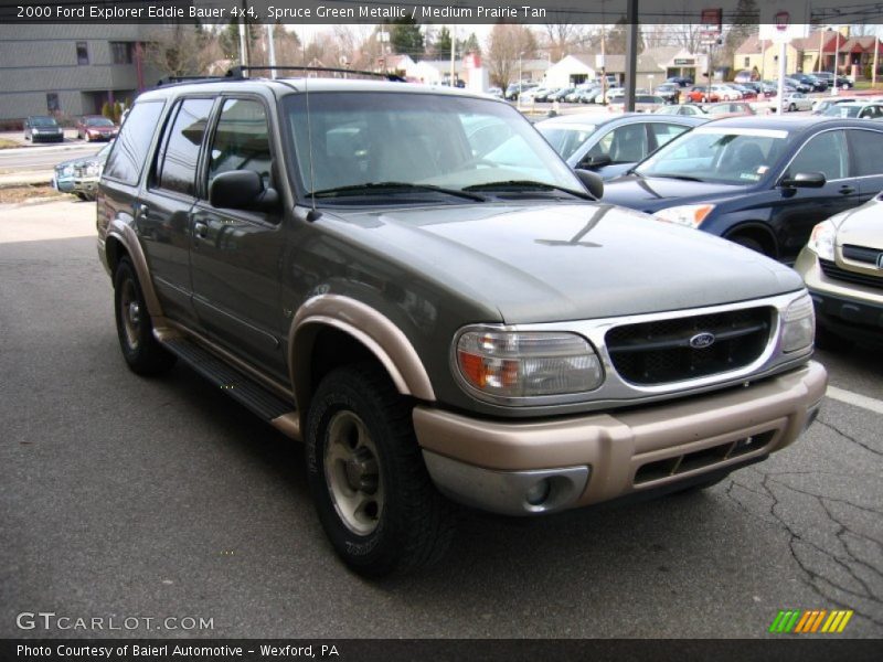 Spruce Green Metallic / Medium Prairie Tan 2000 Ford Explorer Eddie Bauer 4x4