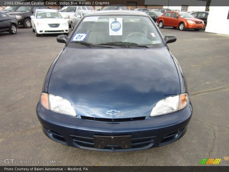 Indigo Blue Metallic / Graphite 2001 Chevrolet Cavalier Coupe