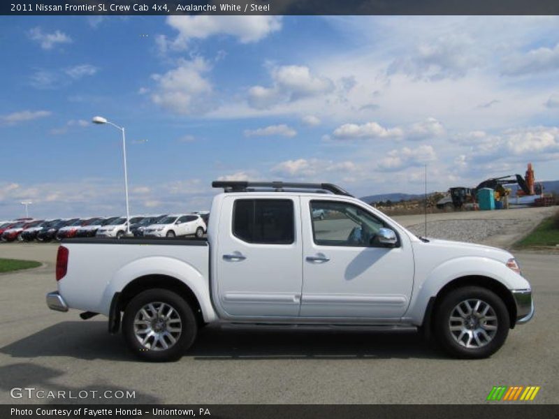 Avalanche White / Steel 2011 Nissan Frontier SL Crew Cab 4x4