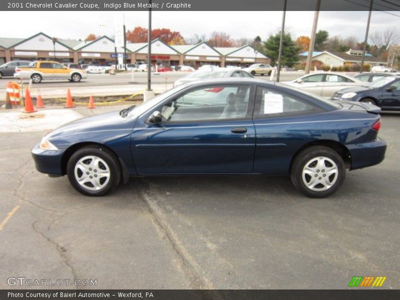 Indigo Blue Metallic / Graphite 2001 Chevrolet Cavalier Coupe