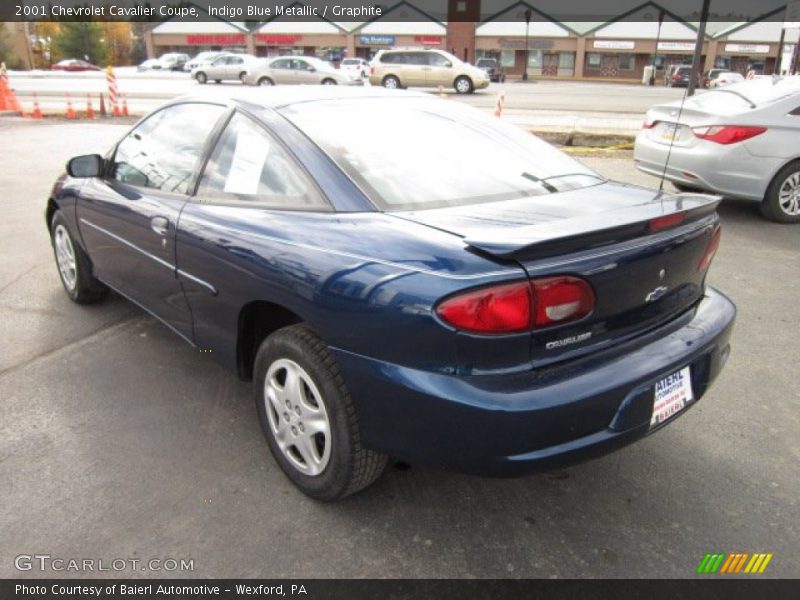 Indigo Blue Metallic / Graphite 2001 Chevrolet Cavalier Coupe