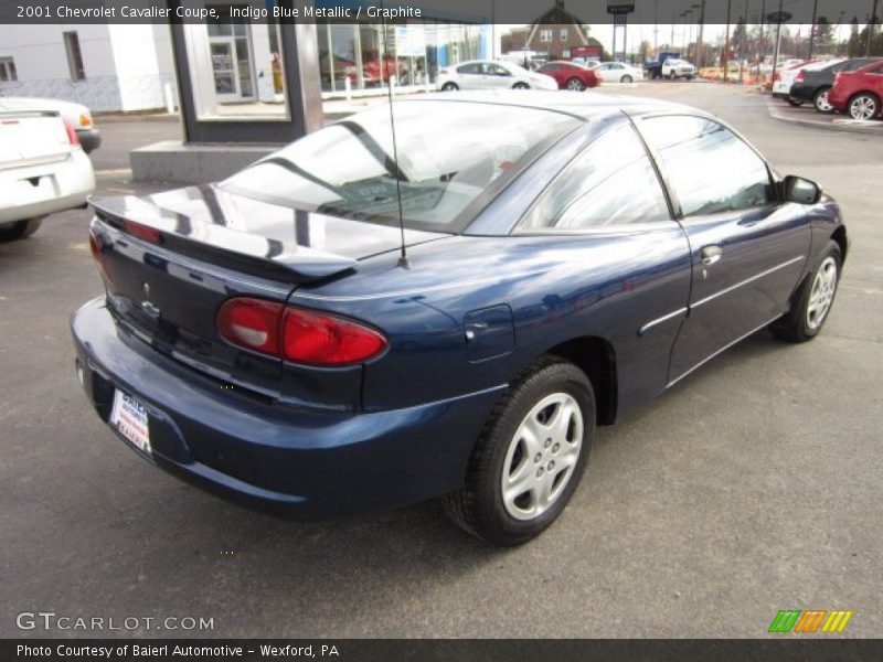 Indigo Blue Metallic / Graphite 2001 Chevrolet Cavalier Coupe