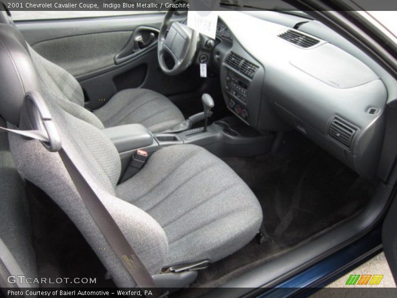 Indigo Blue Metallic / Graphite 2001 Chevrolet Cavalier Coupe