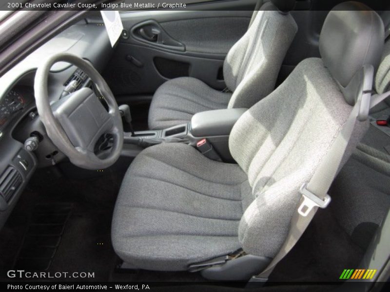 Indigo Blue Metallic / Graphite 2001 Chevrolet Cavalier Coupe