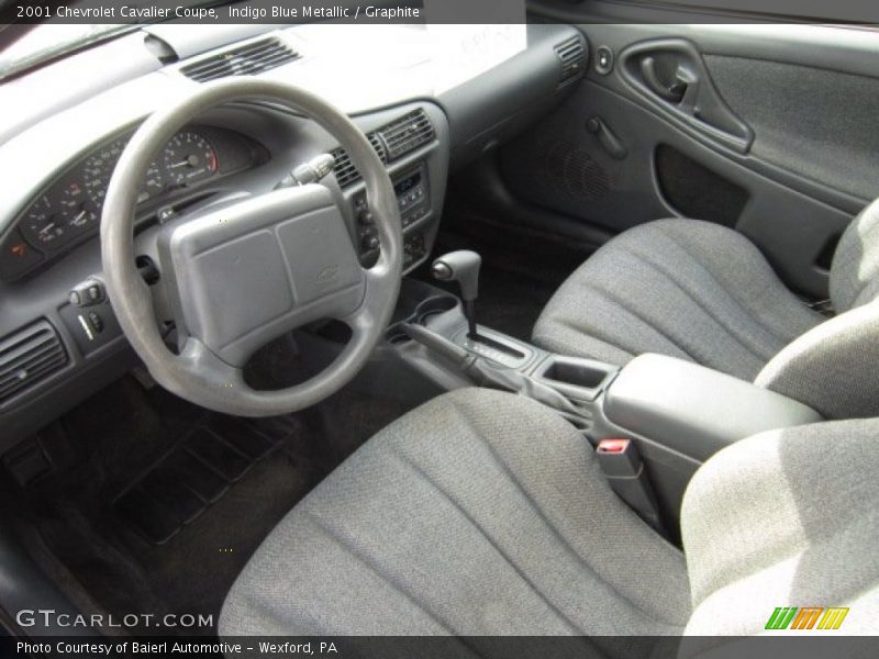 Indigo Blue Metallic / Graphite 2001 Chevrolet Cavalier Coupe
