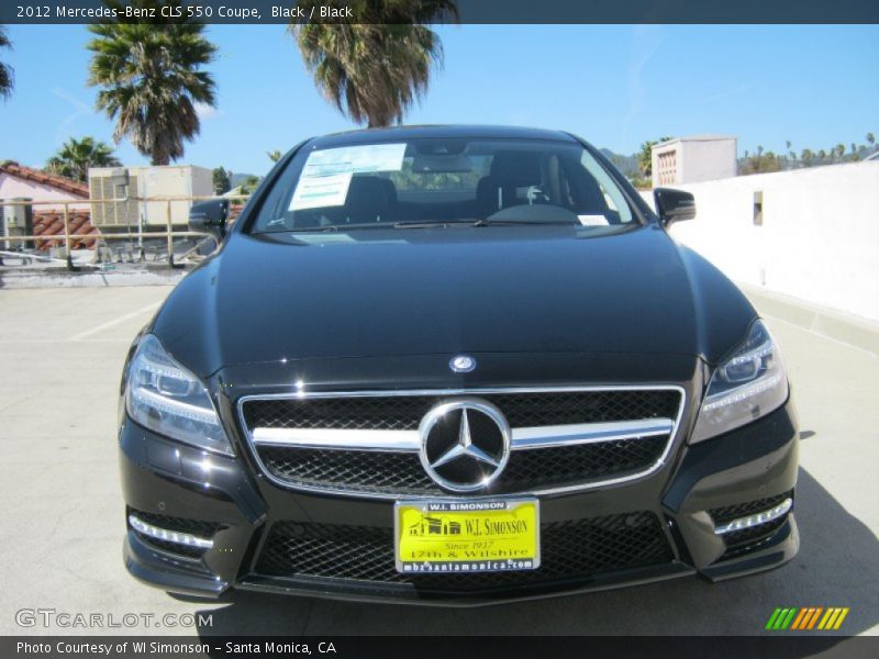 Black / Black 2012 Mercedes-Benz CLS 550 Coupe