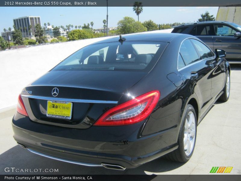 Black / Black 2012 Mercedes-Benz CLS 550 Coupe