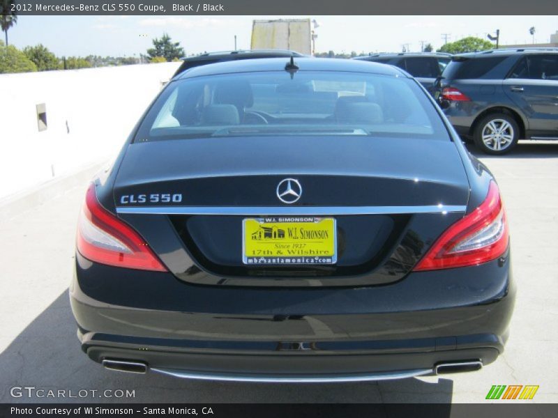 Black / Black 2012 Mercedes-Benz CLS 550 Coupe