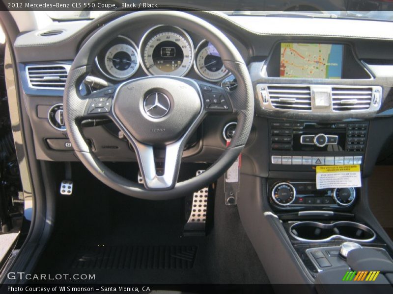 Black / Black 2012 Mercedes-Benz CLS 550 Coupe