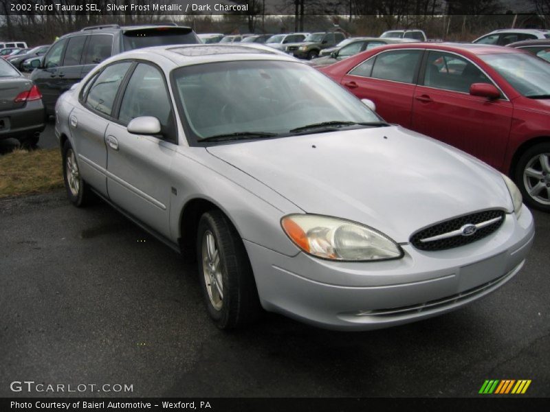 Silver Frost Metallic / Dark Charcoal 2002 Ford Taurus SEL