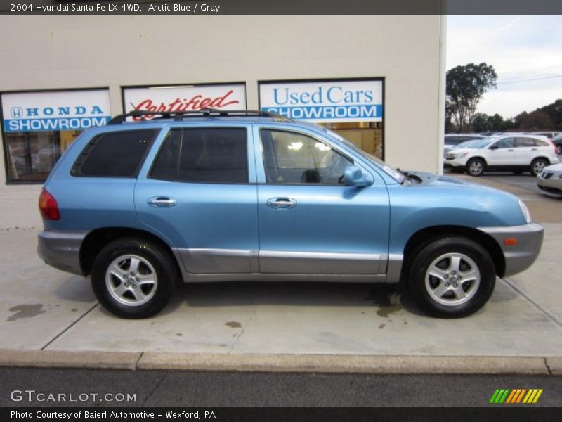 Arctic Blue / Gray 2004 Hyundai Santa Fe LX 4WD