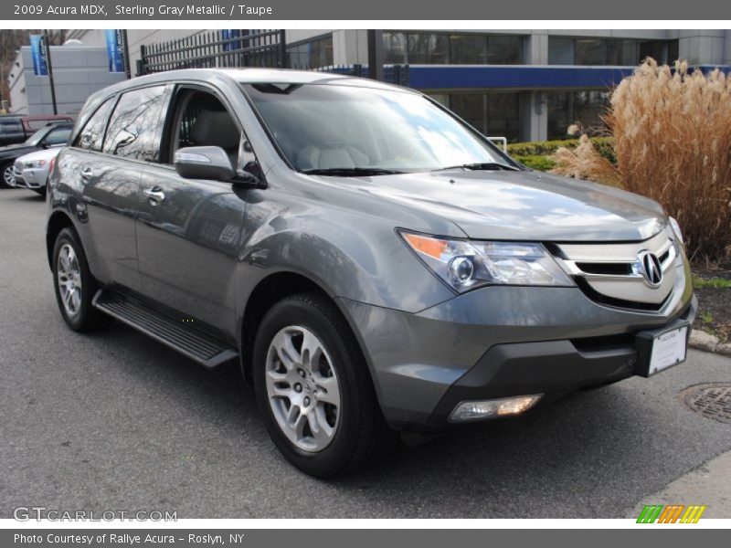Sterling Gray Metallic / Taupe 2009 Acura MDX