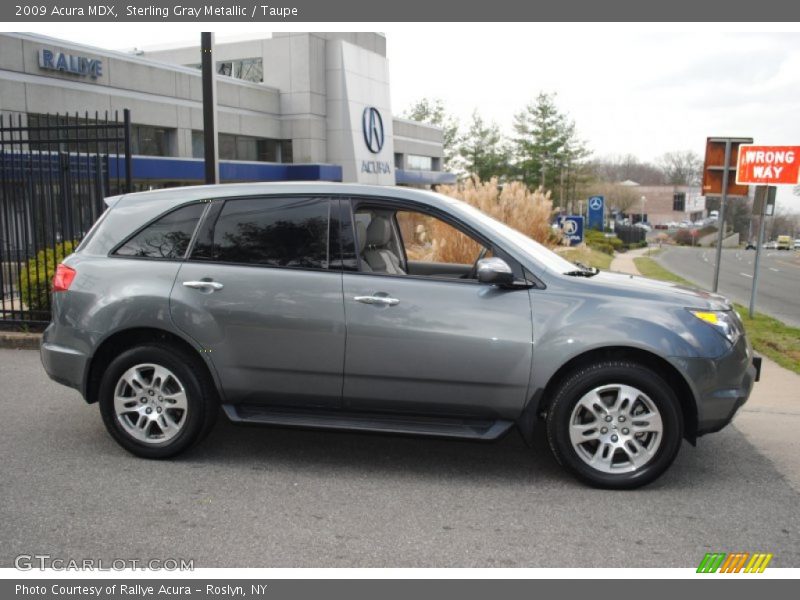 Sterling Gray Metallic / Taupe 2009 Acura MDX