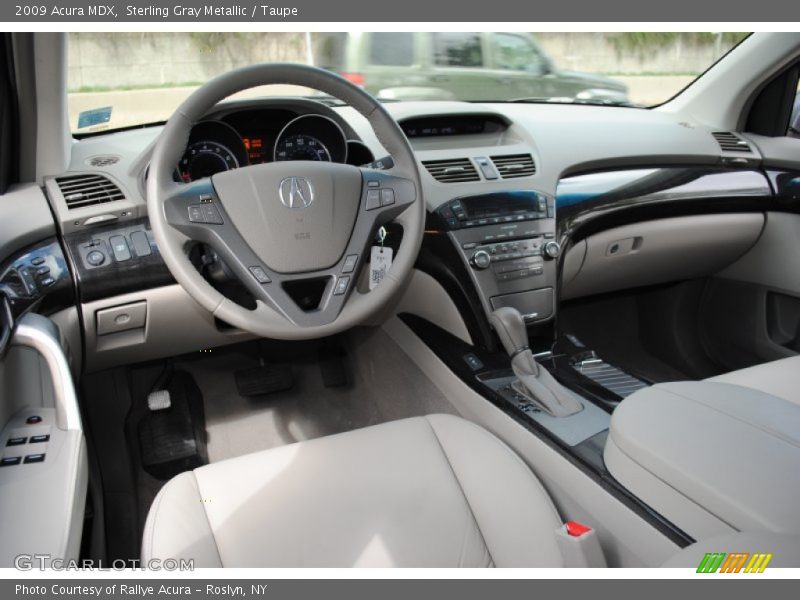 Sterling Gray Metallic / Taupe 2009 Acura MDX
