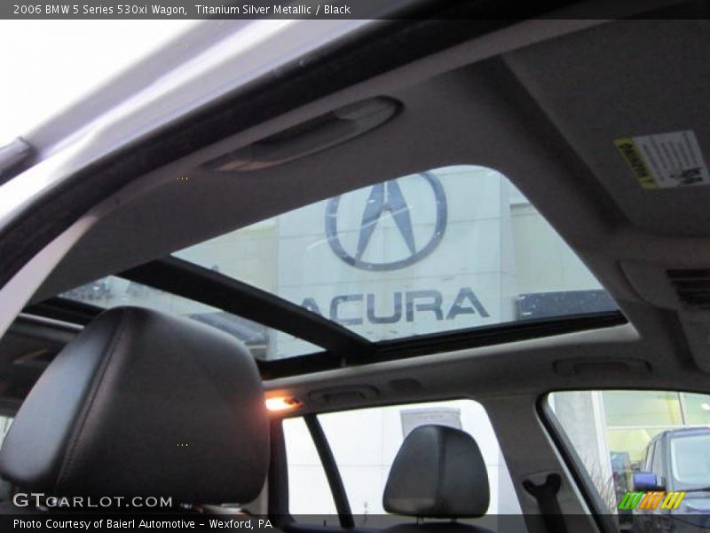 Titanium Silver Metallic / Black 2006 BMW 5 Series 530xi Wagon