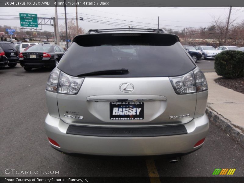 Millinnium Silver Metallic / Black 2004 Lexus RX 330 AWD