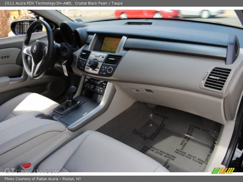 Crystal Black Pearl / Taupe 2011 Acura RDX Technology SH-AWD