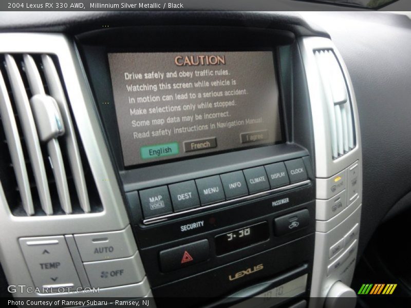 Millinnium Silver Metallic / Black 2004 Lexus RX 330 AWD