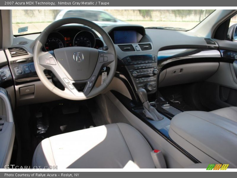 Nimbus Gray Metallic / Taupe 2007 Acura MDX Technology