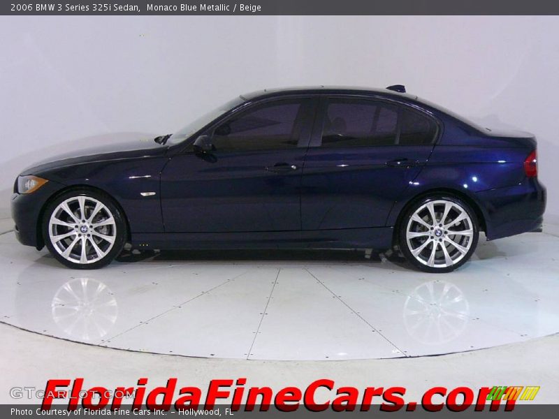 Monaco Blue Metallic / Beige 2006 BMW 3 Series 325i Sedan