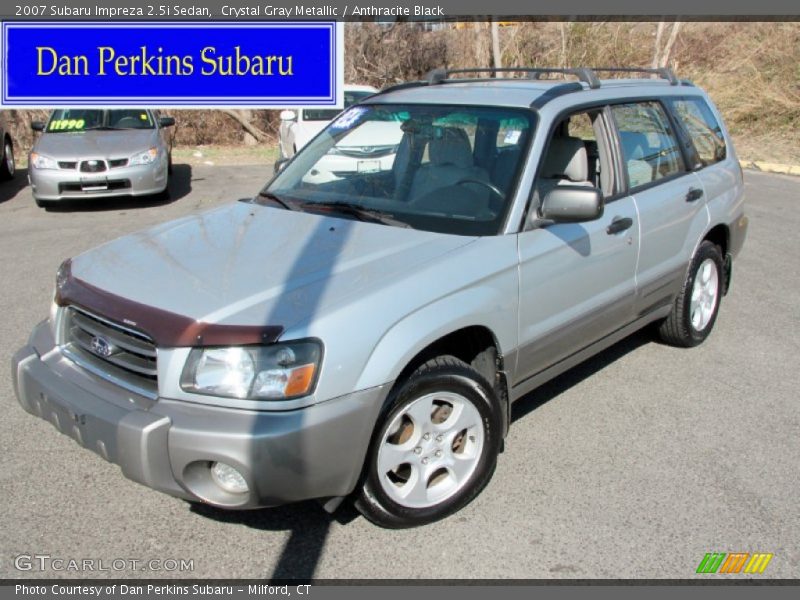 Crystal Gray Metallic / Anthracite Black 2007 Subaru Impreza 2.5i Sedan