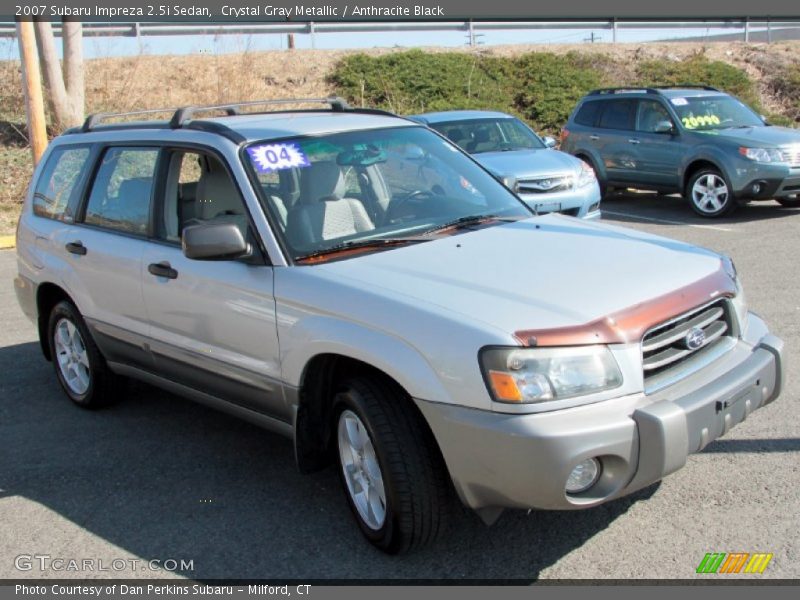 Crystal Gray Metallic / Anthracite Black 2007 Subaru Impreza 2.5i Sedan