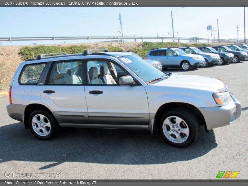 Crystal Gray Metallic / Anthracite Black 2007 Subaru Impreza 2.5i Sedan
