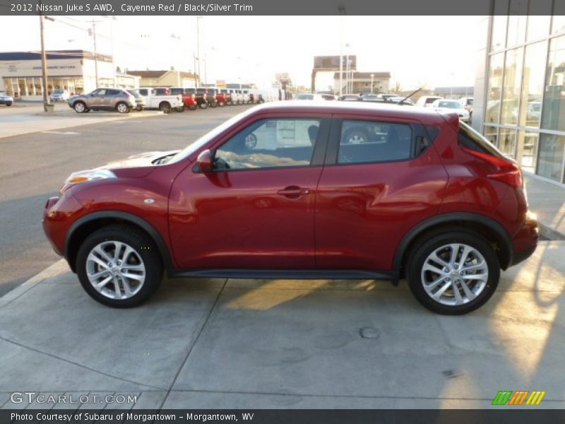 Cayenne Red / Black/Silver Trim 2012 Nissan Juke S AWD