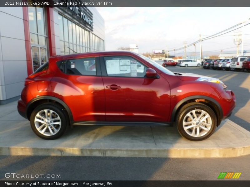 Cayenne Red / Black/Silver Trim 2012 Nissan Juke S AWD