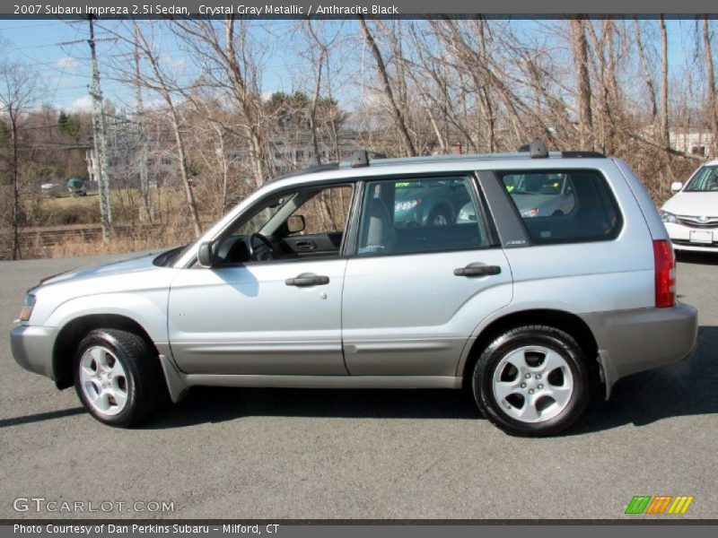 Crystal Gray Metallic / Anthracite Black 2007 Subaru Impreza 2.5i Sedan