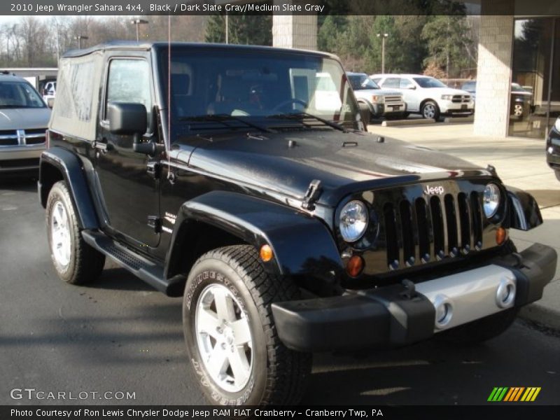 Black / Dark Slate Gray/Medium Slate Gray 2010 Jeep Wrangler Sahara 4x4