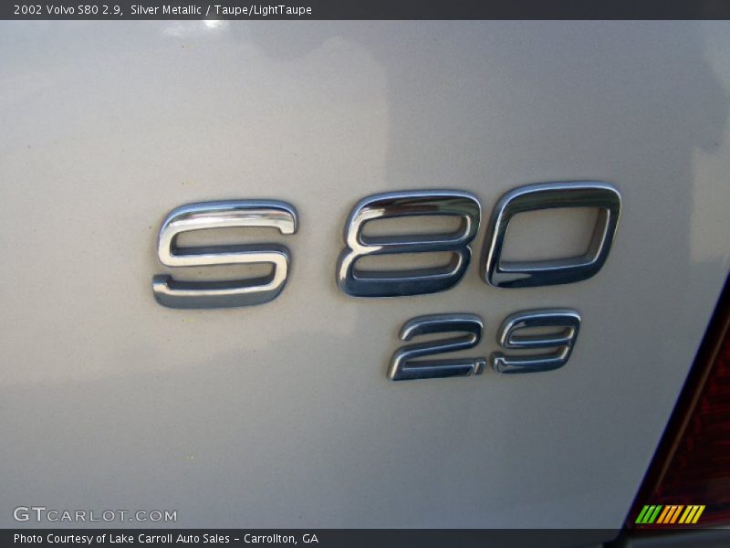 Silver Metallic / Taupe/LightTaupe 2002 Volvo S80 2.9