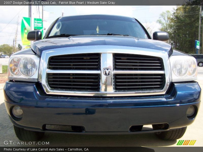 Patriot Blue Pearl / Medium Slate Gray 2007 Dodge Dakota SLT Quad Cab