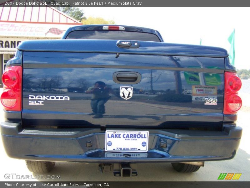 Patriot Blue Pearl / Medium Slate Gray 2007 Dodge Dakota SLT Quad Cab