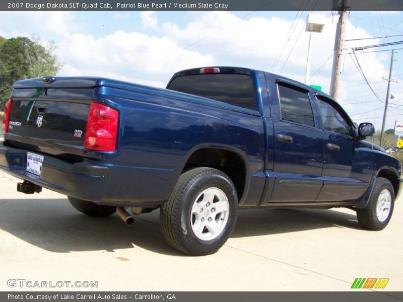 Patriot Blue Pearl / Medium Slate Gray 2007 Dodge Dakota SLT Quad Cab
