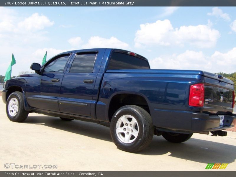 Patriot Blue Pearl / Medium Slate Gray 2007 Dodge Dakota SLT Quad Cab