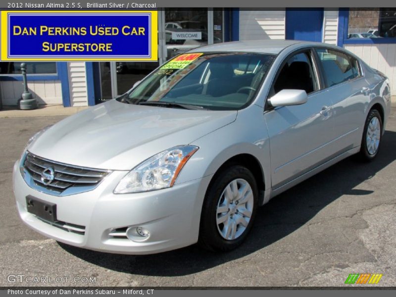 Brilliant Silver / Charcoal 2012 Nissan Altima 2.5 S