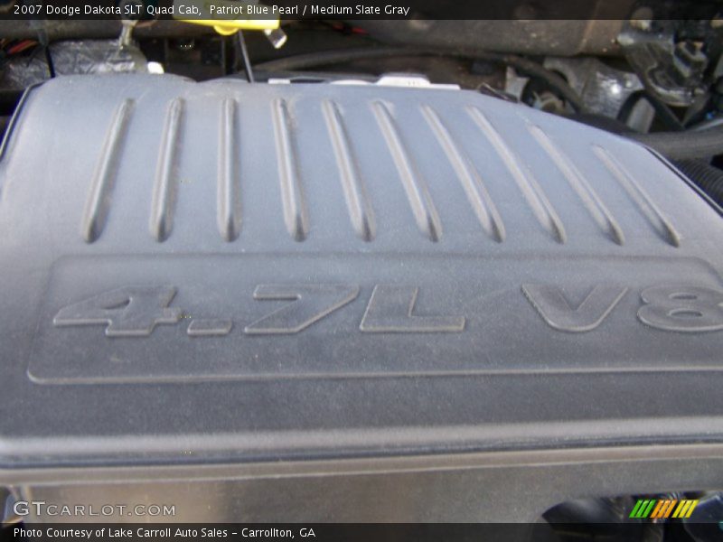 Patriot Blue Pearl / Medium Slate Gray 2007 Dodge Dakota SLT Quad Cab