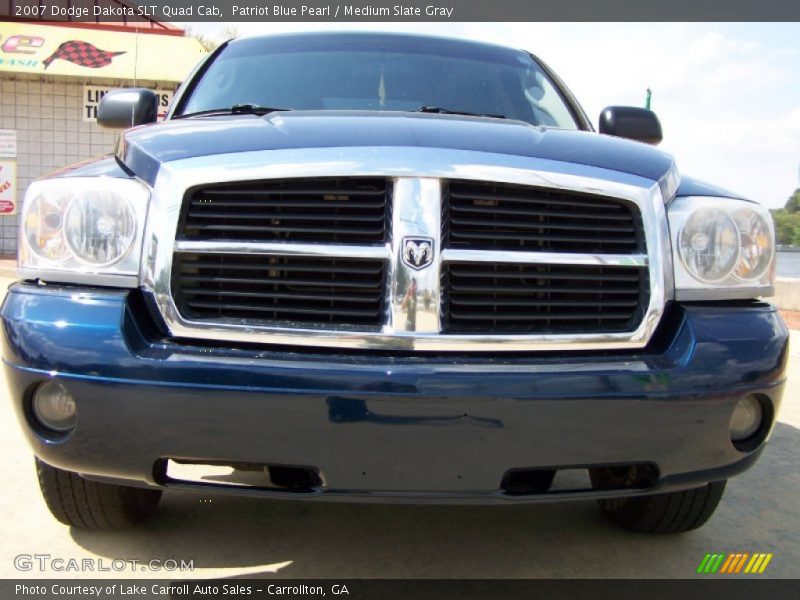 Patriot Blue Pearl / Medium Slate Gray 2007 Dodge Dakota SLT Quad Cab